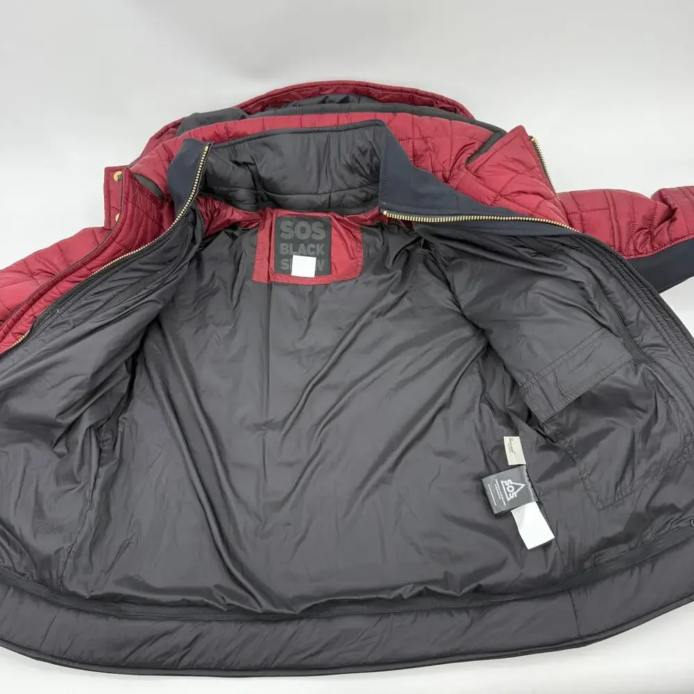 SOS BLACK SNOW Womens Snow Suit Jacket Size XL / Pants L Quilted Edgy Rocker Ski - Picture 6 of 16